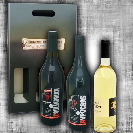 Gift box red Hypocras, mead Elixir de Dragon and Coulindrum