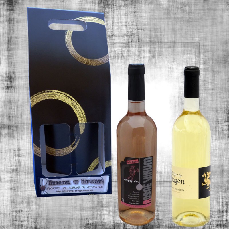 Gift box Rose wine and Mead 75cl