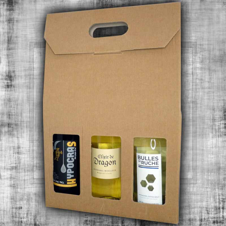 Gift set of 2 meads: Elixir de Dragon and Bulle de ruche sparkling lavander and a white hypocras