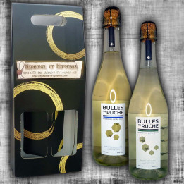 Gift box 2 bulles de Ruche Extra Brut Lavande et Tilleul 75cl