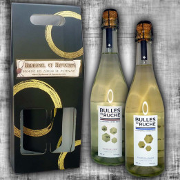 Gift box 2 bulles de Ruche Extra Brut Litchi et Lavande 75cl