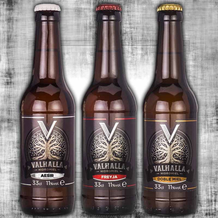 Lot de dégustation hydromels Valhalla 3x33cl
