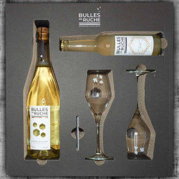 Hive Bubbles Gift Set Lavender Flowers/Sparkling Honey Water