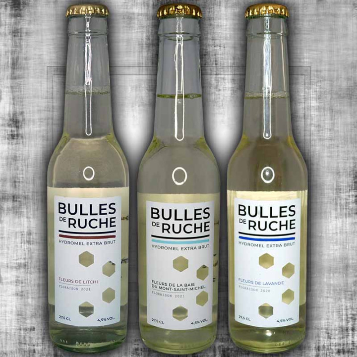 Batch of 3 Bubble Flowers 27.5cl 4.5% Vol: Lavender, Litchi and Berry