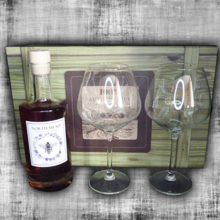 Exceptional ‘Mûre’ mead set with 2 Virtuosa 42cl glasses