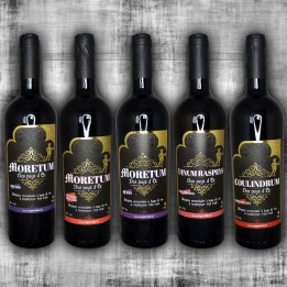 Set of 5 medieval fruit wines - 75cl 11%Vol