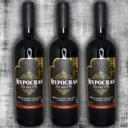 Lot de 3 hypocras rouge 75cl