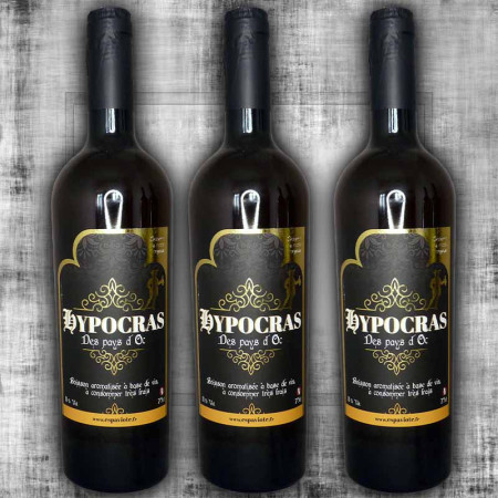 Lot de 3 hypocras blanc