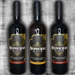 Lot de 2 hypocras rouge et un blanc 75cl