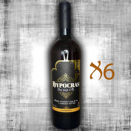 Lot de 6 hypocras blanc 75cl