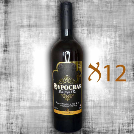 Carton de 12 hypocras blanc 75cl