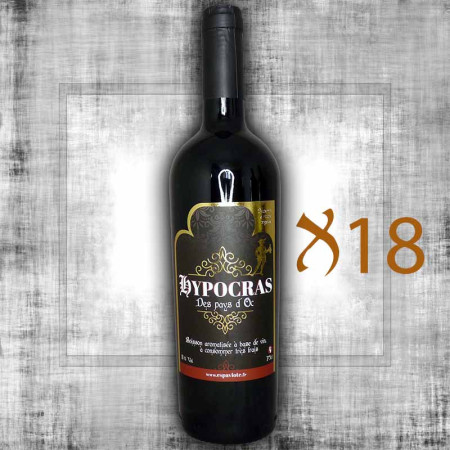 Méga lot de 18 hypocras rouge 75cl