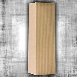 Sienna-coloured canelé case for 1 bottle