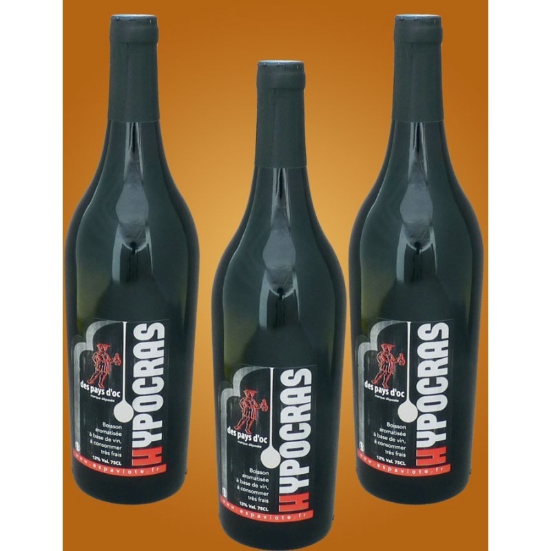 Lot de 3 hypocras rouge Lot de 3 hypocras rouge