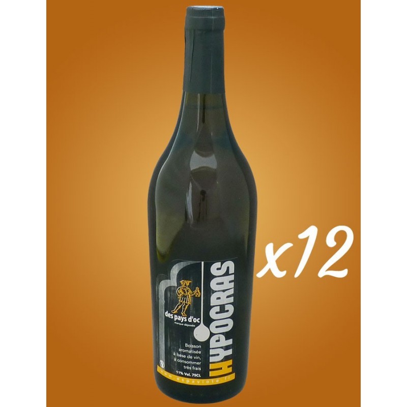 Carton de 12 hypocras blanc Carton de 12 hypocras blanc
