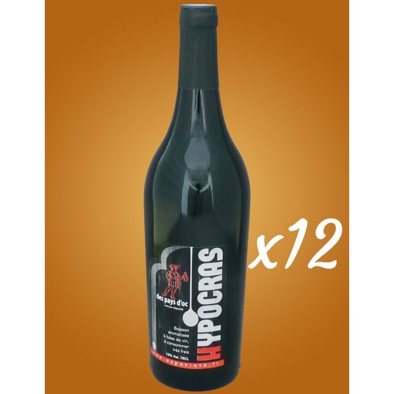 Carton de 12 hypocras rouge Carton de 12 hypocras rouge